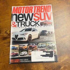 Motor Trend Magazine October 2018 - Cut off part of Cover Page